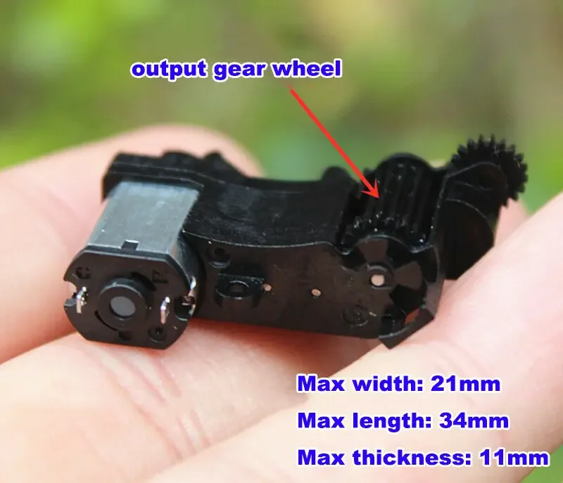 DC 3V-5V 3.7V 70RPM Mini Micro Turbo Worm Gear Motor  Wheel Plastic Gearbox for Digital Camera Toy Robot