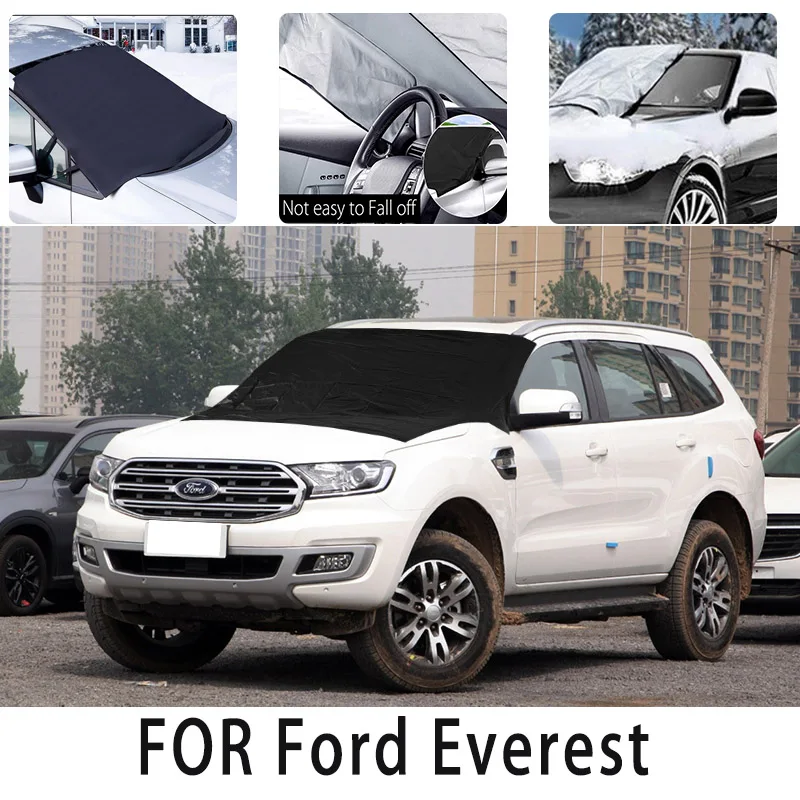 

Чехол Carsnow, переднее покрытие для Ford Everest, защита от снега, теплоизоляция, защита от солнца, ветра, мороза, автомобильные аксессуары