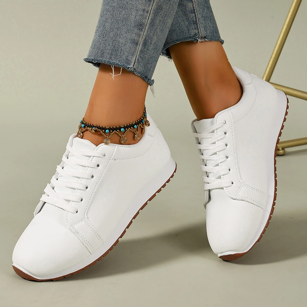 Damen Mode-Sneaker Neue Atmungsaktive Flache Sneaker Rutschfeste Slipper Damen Casual Vulkanisierte Schuhe für Frauen Zapatos De Mujer