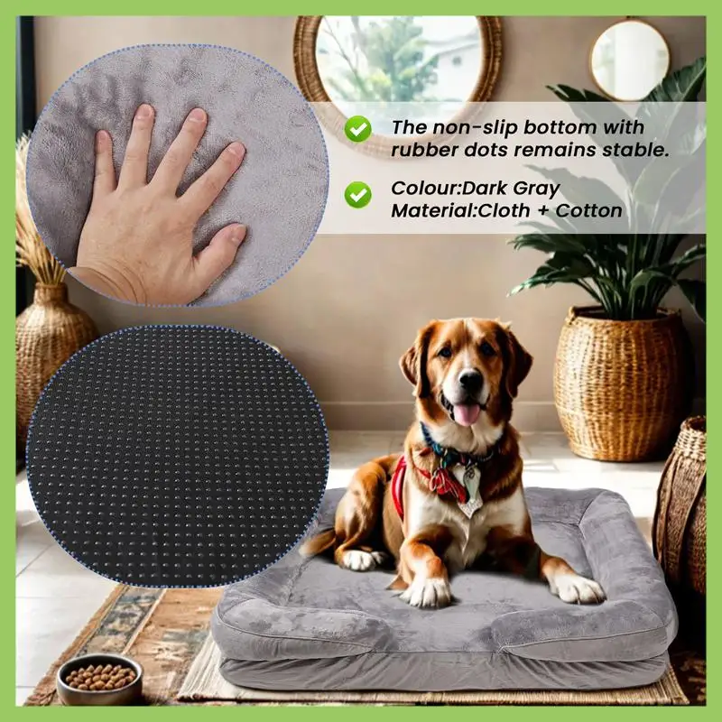 

ABJT-Dog Sofa Bed - Washable Orthopedic Dog Beds And Couch With Removable, Waterproof Human Dog Bed For Adults, Pet Bed