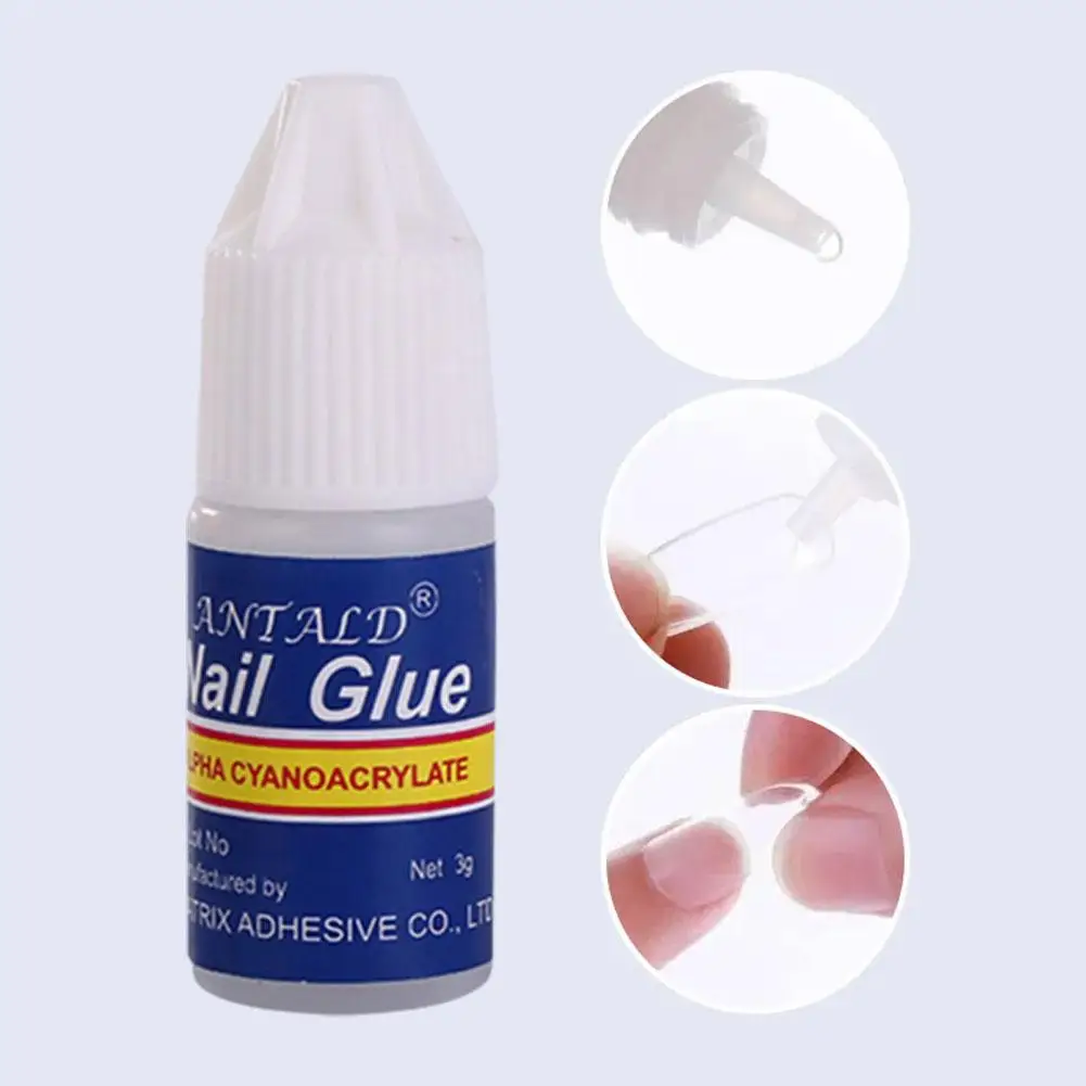 

Strong Nail Art Glue For Stick The Drill Glue 3g Tranparent Waterproof Long Lasting Professional Fast Drying Nail Art Adhes I7a8