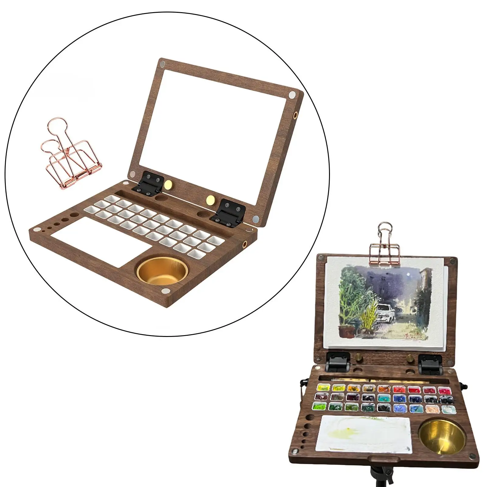 Watercolor Palette for Acrylic Oil Painting Portable Folding