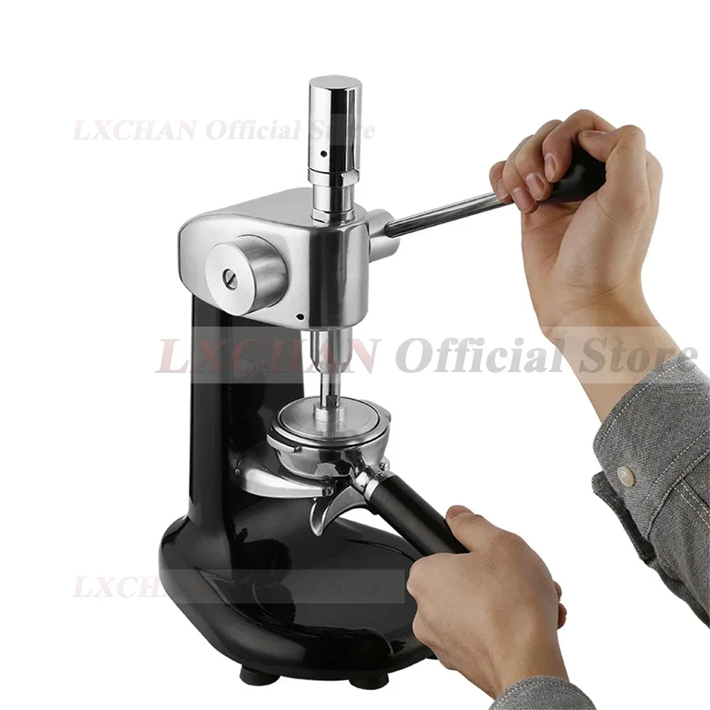 HomeWise コーヒータンパー マニュアルフラットタンパー エスプレッソ定量的省力化コーヒーツールタンパー 57.5mm/58mm 2サイズ付き