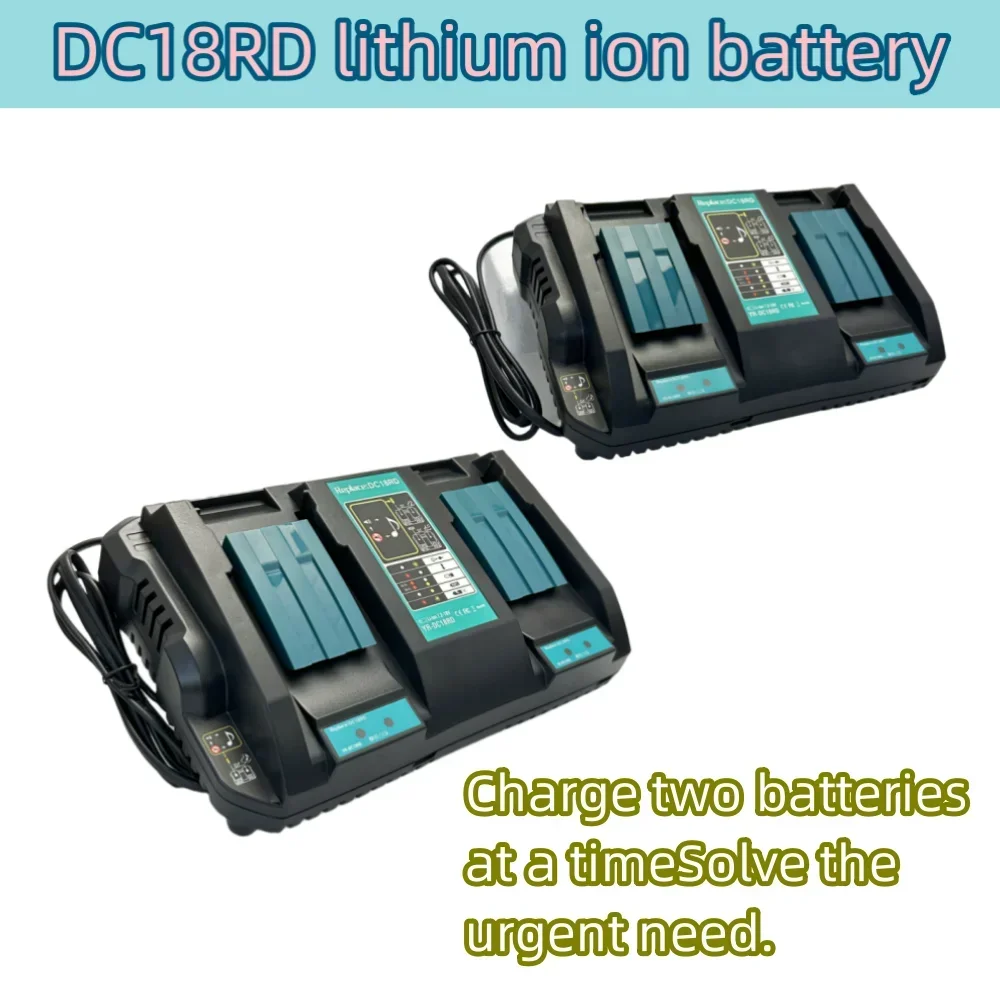 DC18RD Double Battery Charger 4A Charging Current 7.2V-18V For BL1830 BL1815 Bl1430 BL1420