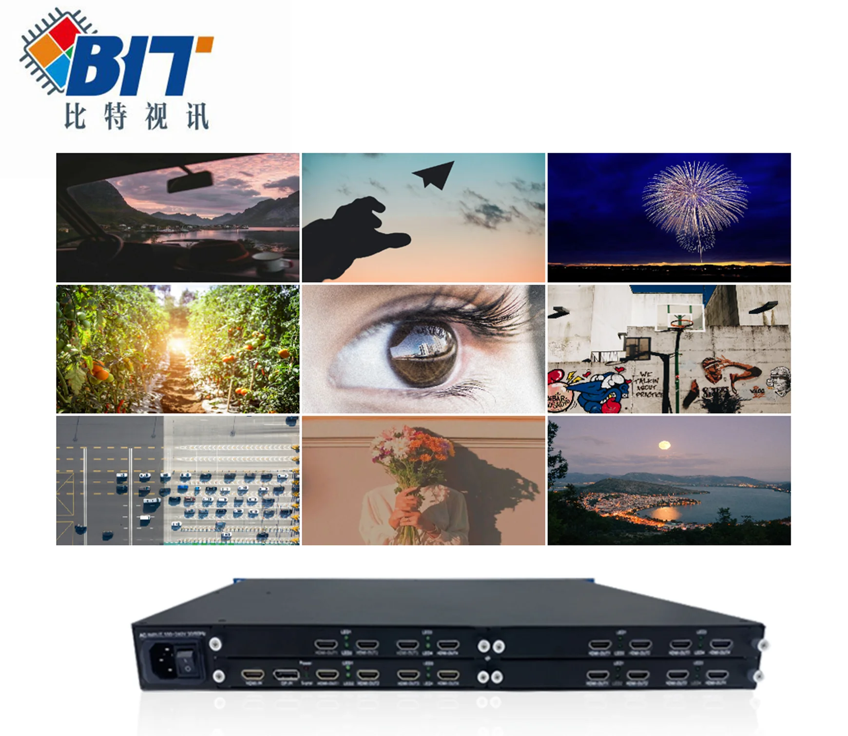 BIT-VWC-U1-116 Rotating Splicing Processor 1-in-16-out Multi-splicing, 28nm FPGA, Real-time Processing, Wide Voltage,