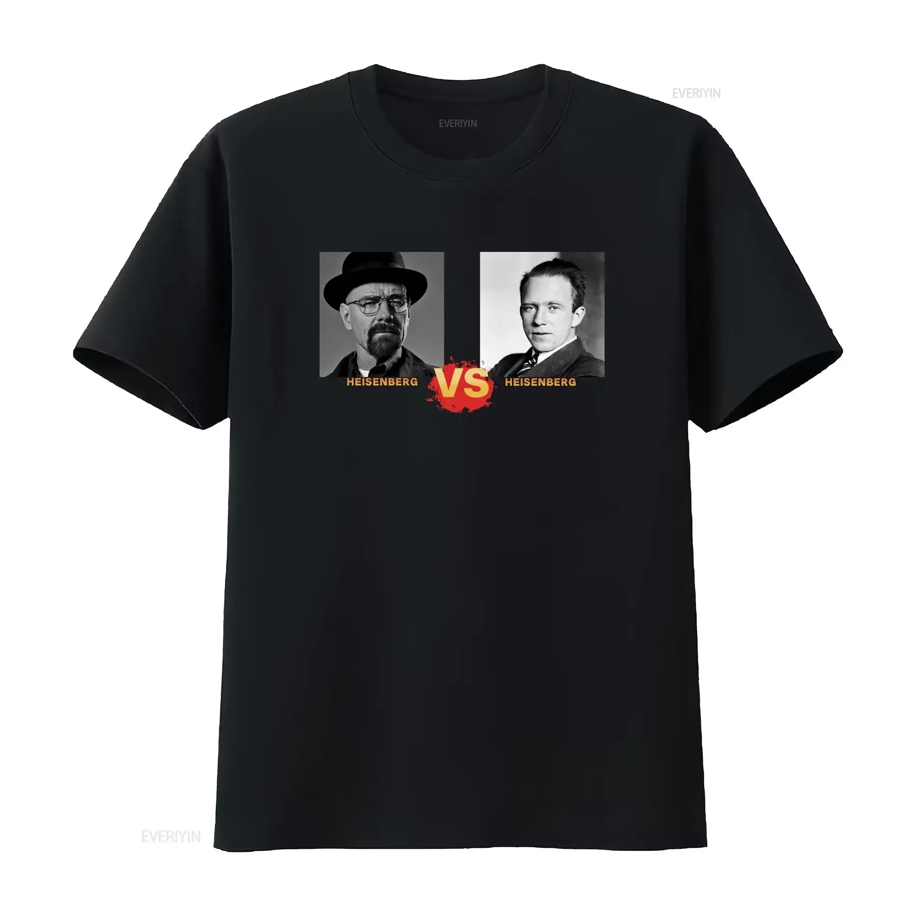 Heisenberg Breaking Chemistry T Shirt Walter Werner Science TV Show Physics Funny Meme Match Pop Culture Retro Game Top
