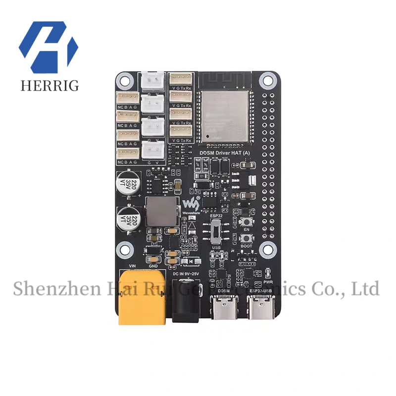 Raspberry Pi 5/4B Four way Servo Motor Drive Board DDSM115 DDSM210 Wheel Motor Control Board