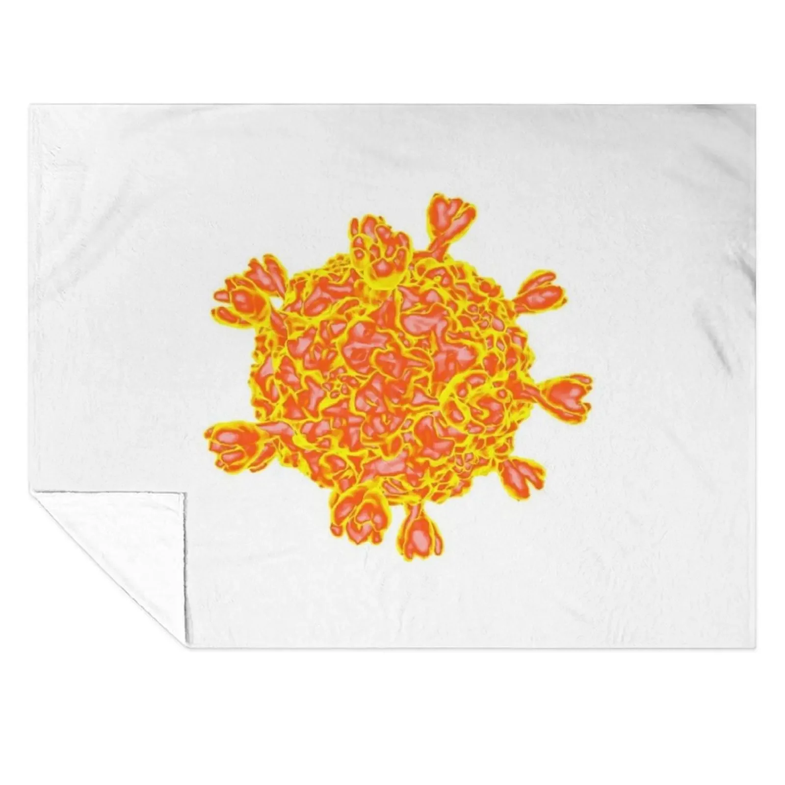 

Smallpox virus, artwork (F010/2451) Throw Blanket For Sofa Thin Decorative Sofas Heavy Furry Blankets