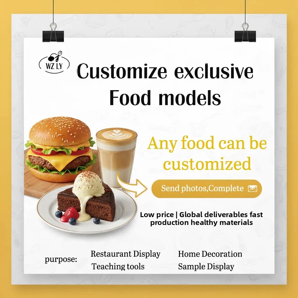 

Custom Simulated Food Models Any Fake Food Props Realistic Artificial Cake Fruit Dessert Window Display Photography Props