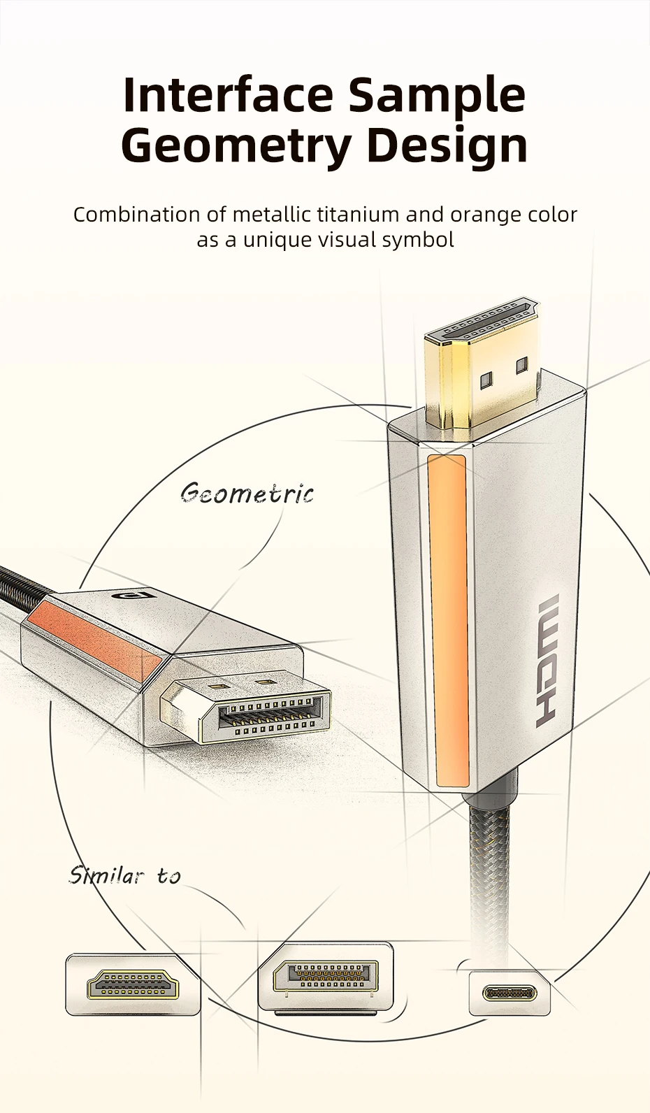 CABLETIME USB C auf HDMI-Kabel 8K/60Hz 4K/144Hz Zinklegierung für MacBook Pro iMac iPad Pro für Samsung Galaxy Typ C auf HDMI 2.1 – Detail 9