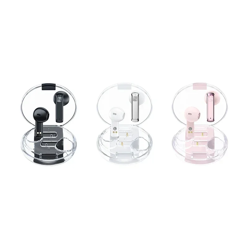 

REMAX Linglong ENC Noise Reduction Transparent Music Call Fashion Wireless Stereo Bluetooth Earphones ClearBuds C2