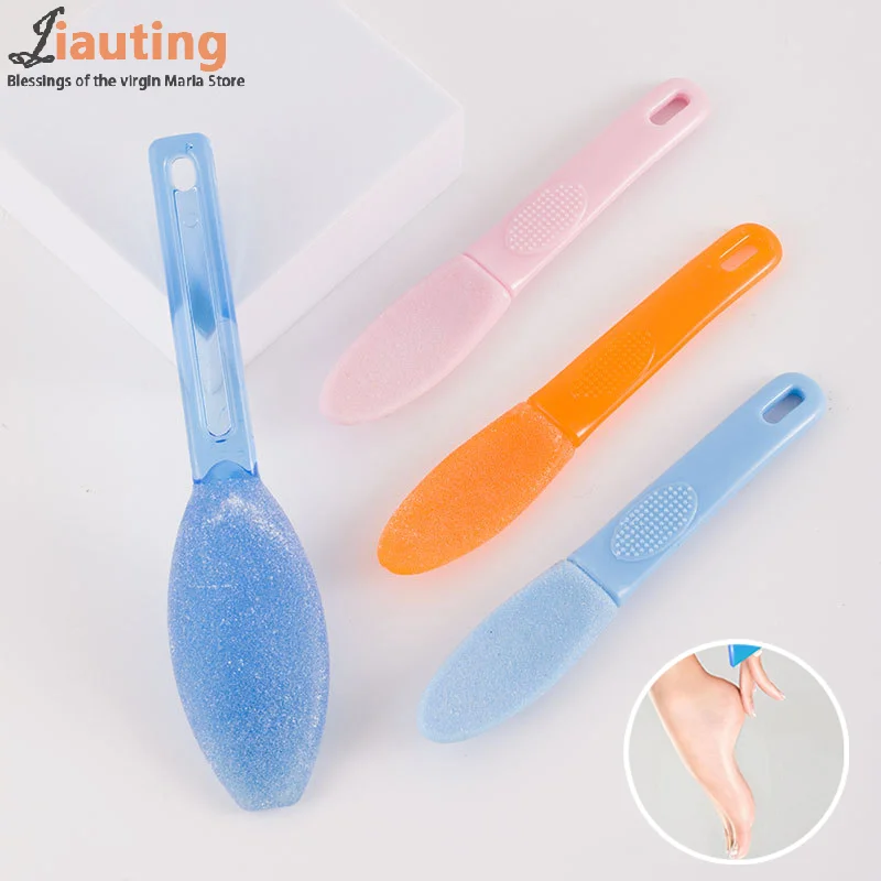 Double Sides Foot File Rasp Dead Skin Callus Remover Plastic Handle Feet Scrubber Heel Grater Pedicure Tools Foot Care Tools