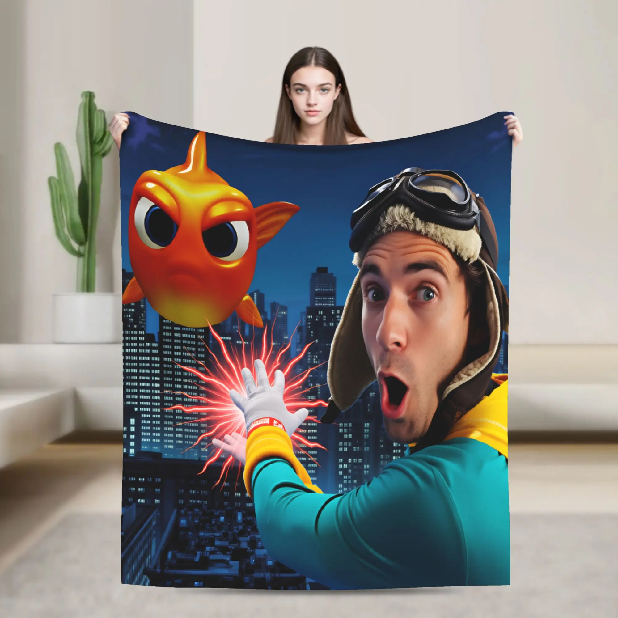 Dannys Go Blanket Boy Girl  Flannel Throw Blanket For Outdoor Soft Custom Quality Bedspread Gift