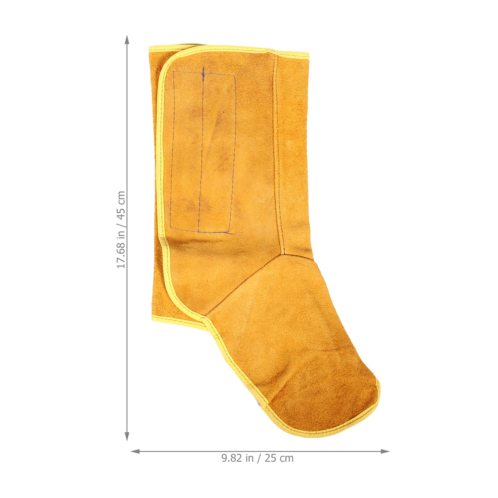 

Welding Foot Cover Cowhide Protective Shoe Flame Retardant Welder Footwear Work Covers Lightweight Practical Long Use