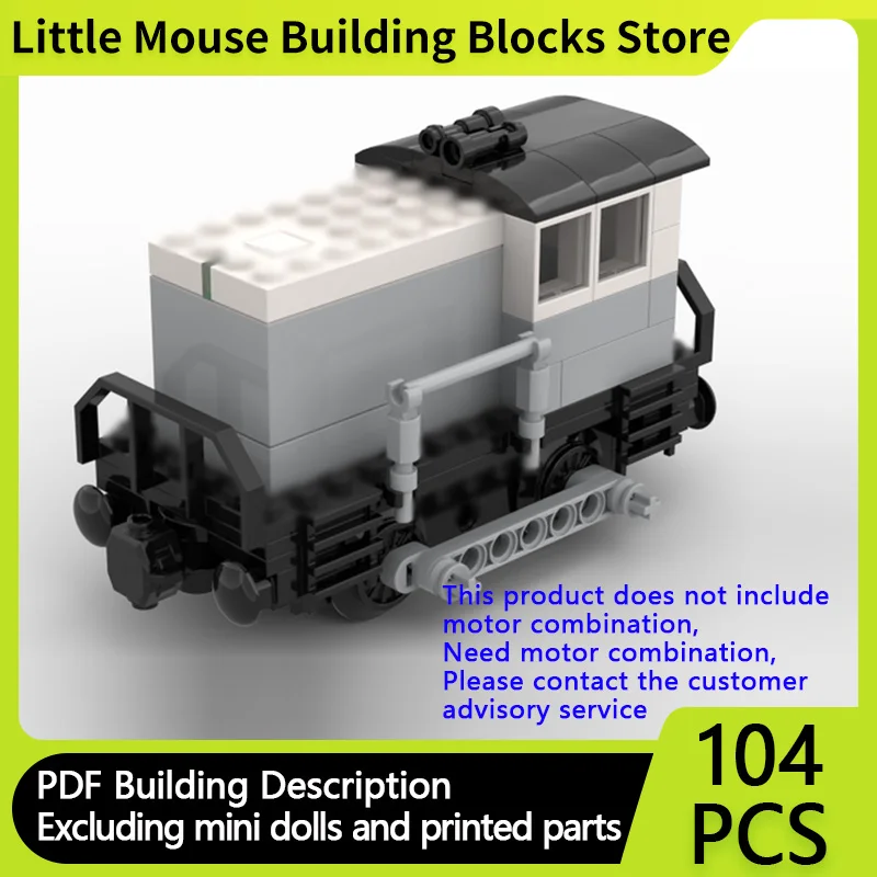 

Конструктор City Car Model MOC: Железнодорожный Модульный Технологичный Набор с Моторизованным Двигателем, Подарки для Детей на Праздники, Игровой Набор для Сборки