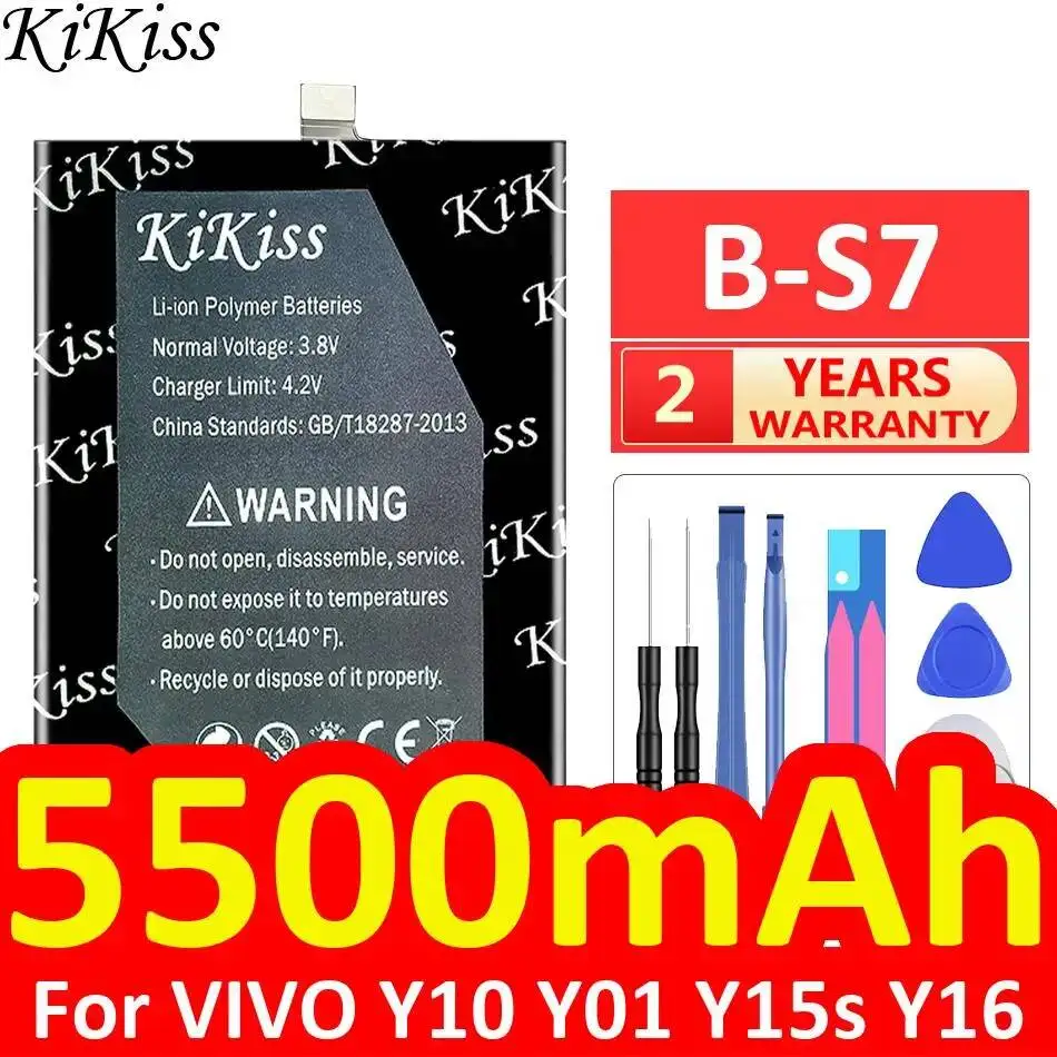 

For Vivo Y10 Y01 Y15s Y16 B-S7 High Performance Mobile Phone Battery 5500Mah Good Low-Temperature