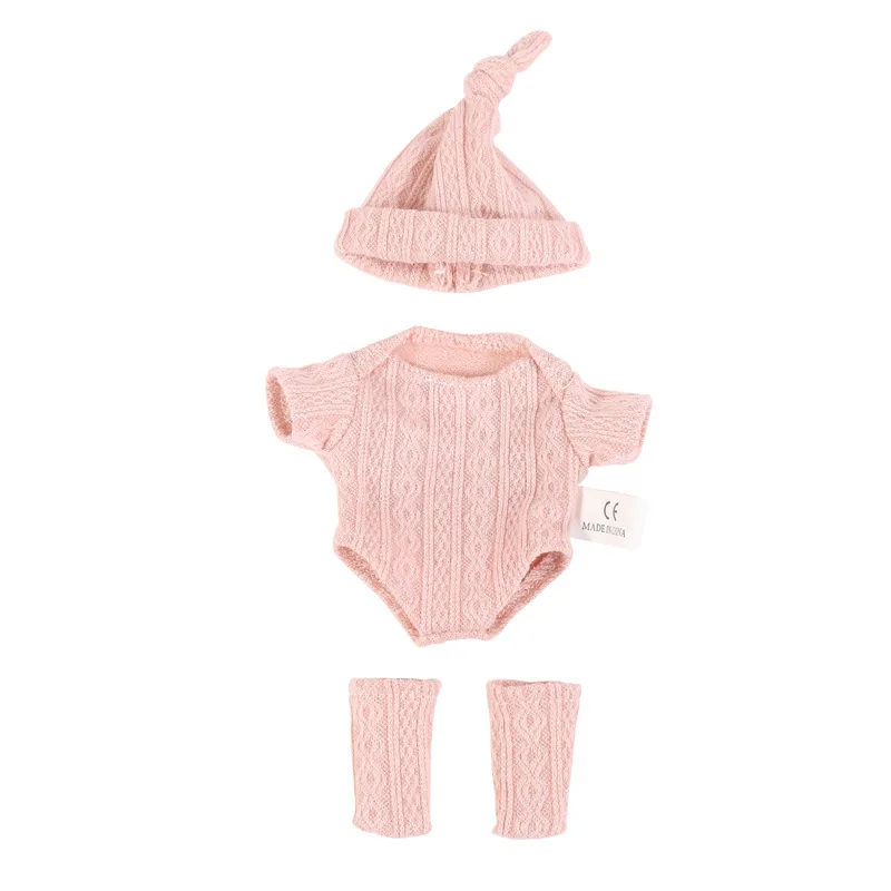 Puppenkleidung für 20cm Reborn-Puppen Set für 7,87 Zoll Pullover Overall Puppenkleidung DIY Anziehspielzeug Puppenzubehör – Detail 4
