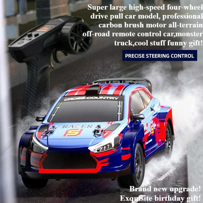 

Cool Stuff Toy Car Funny Gift-High-speed 4WD Rc Cars,Carbon Brush Off-road Rally Rc Truck,Remote Control Car Model,Toys for Kids