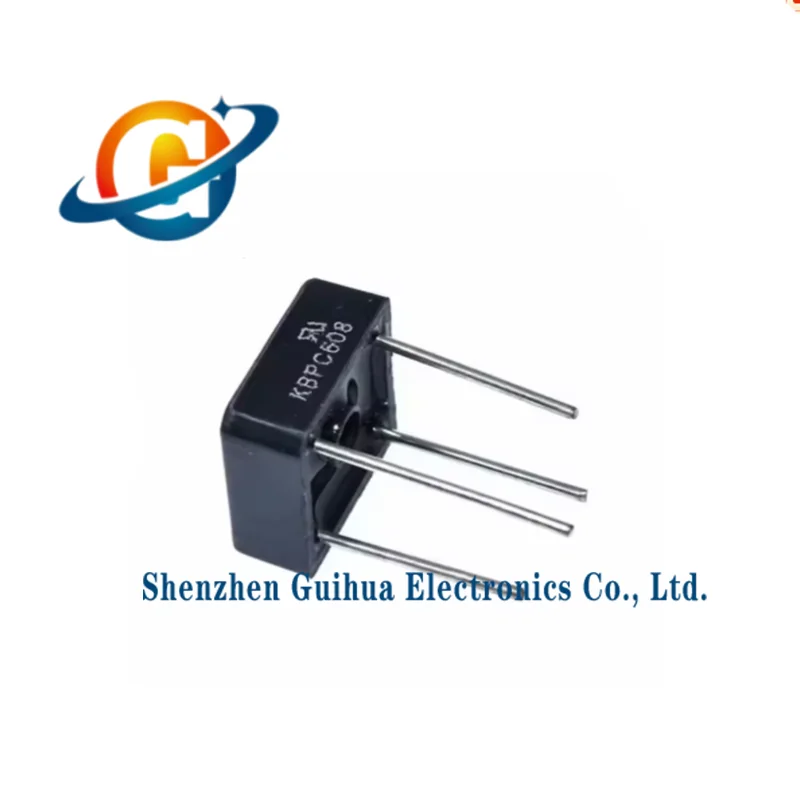 10PCS KBPC608 KBPC-608 6A 800V Single Phases Diode 4pin bridge rectifier new
