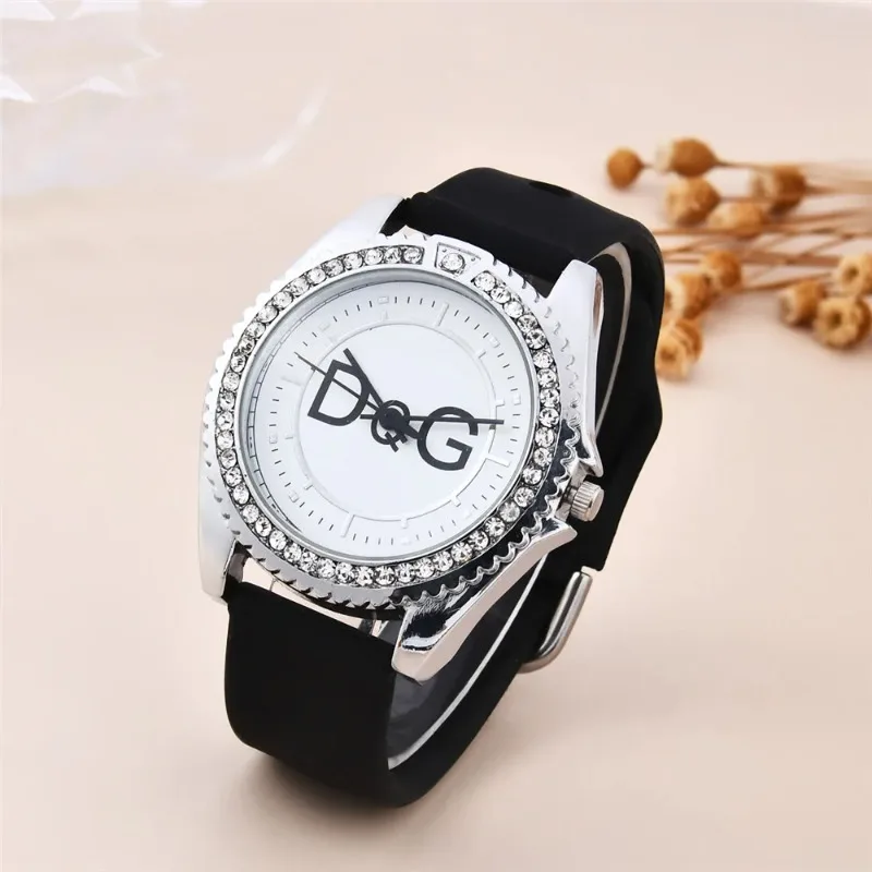 

Women's Watch Leather Strap Rhinestone Inlay Dial Fashion Sport Quartz Watch for Women Gift Clock 2024 Reloj Para Parejas