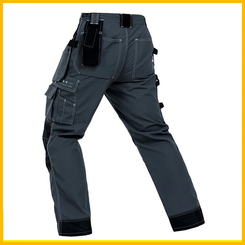 Bauskydd High Quality Cargo Pants Men Removable Pockets Dark Blue Men Work Pants Work Trousers Workwear