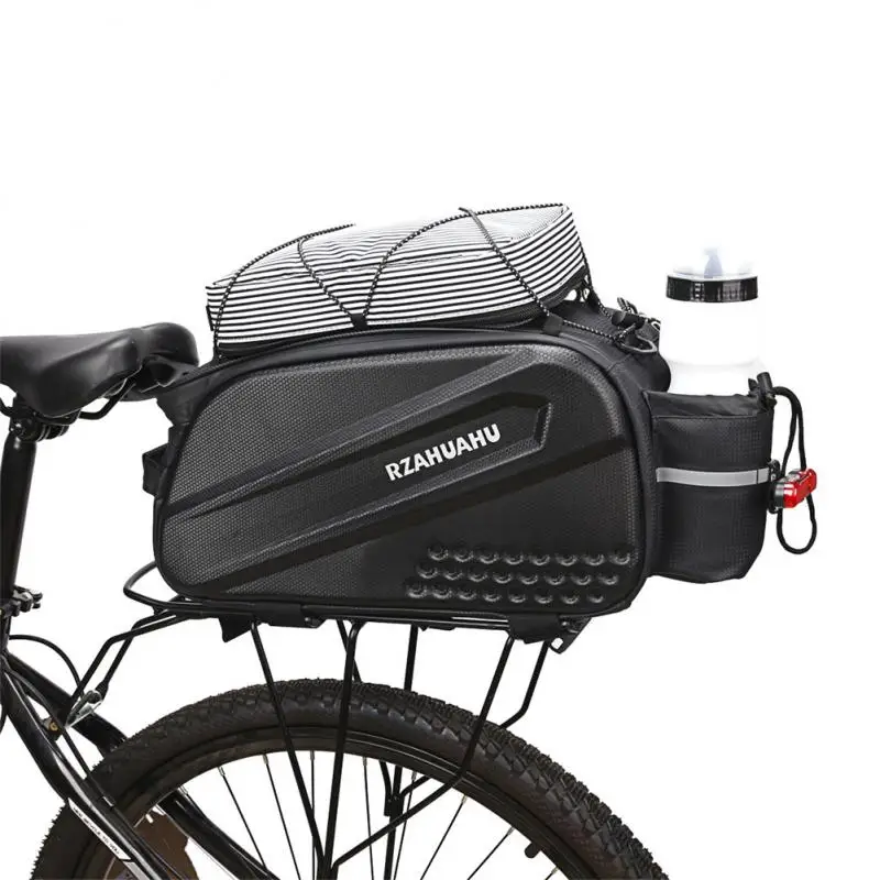 Multifunctional Bag 10L Large Capacity Bike Saddle Bag PU Leather Cycling Tail Rear Bag MTB Road Trunk Cargo Bag Pannier