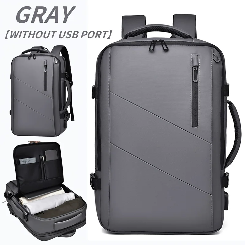 WEIXIER Multifunctional Travel Backpack Large Capacity Expandable Water-Resistant with Laptop Compartment Anti-Theft USB Chargin