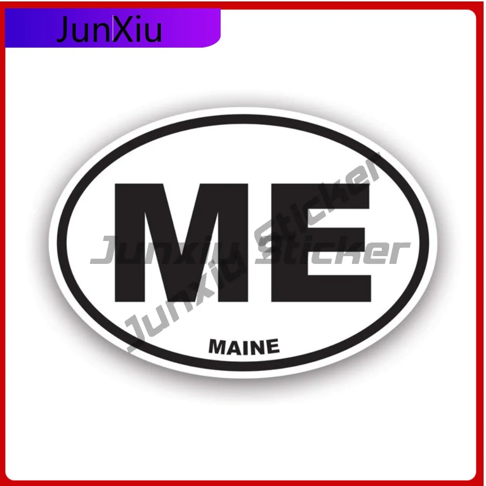 

Maine Euro Oval Waterproof Scratch Resistant Anime Style For Bumper Rear Windshield Car Window Easy Apply No Residue Decoration