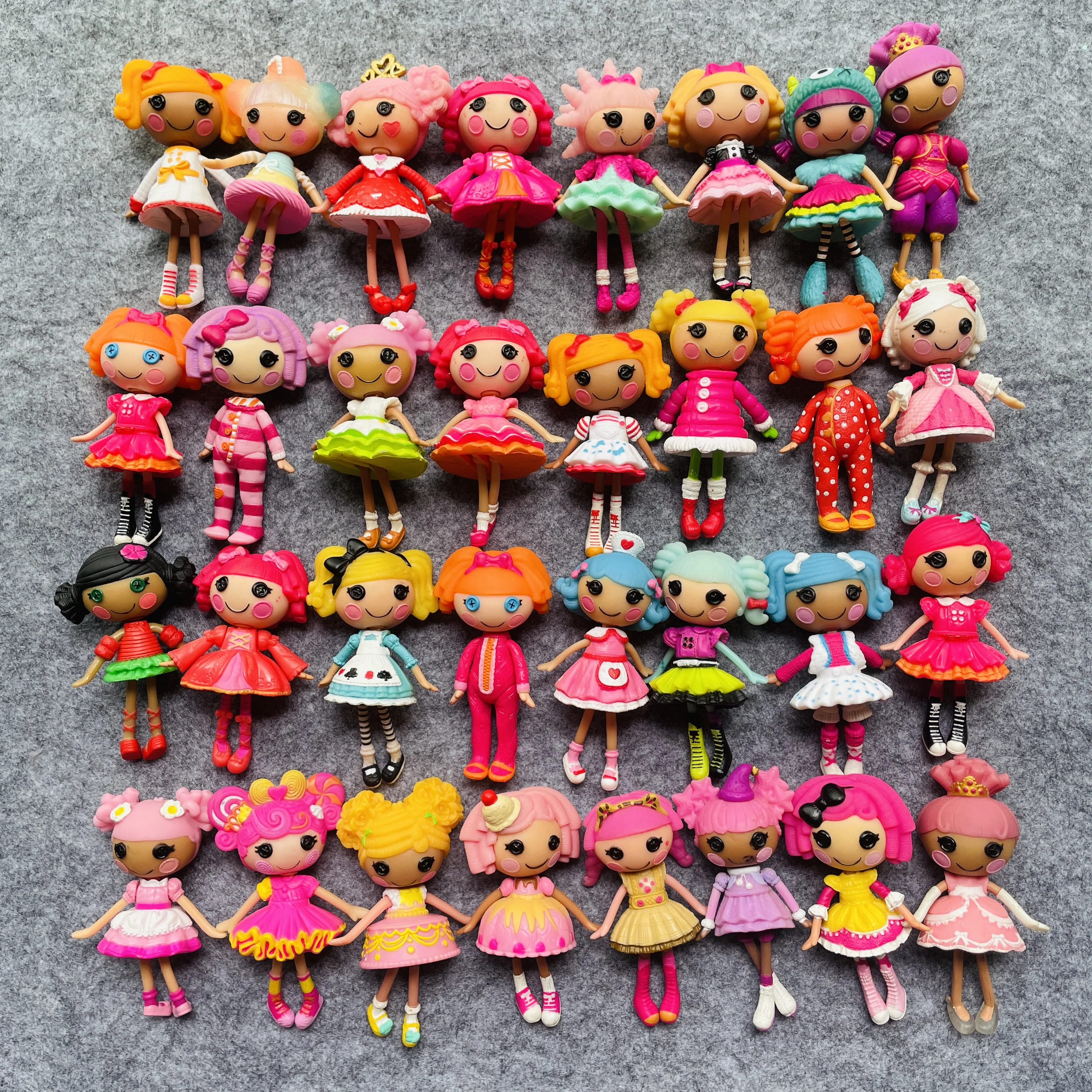 

Новое поступление, 7 см оригинальные куклы Lalaloopsy для маленьких сестер, праздничный подарок из ПВХ, игрушка для девочек