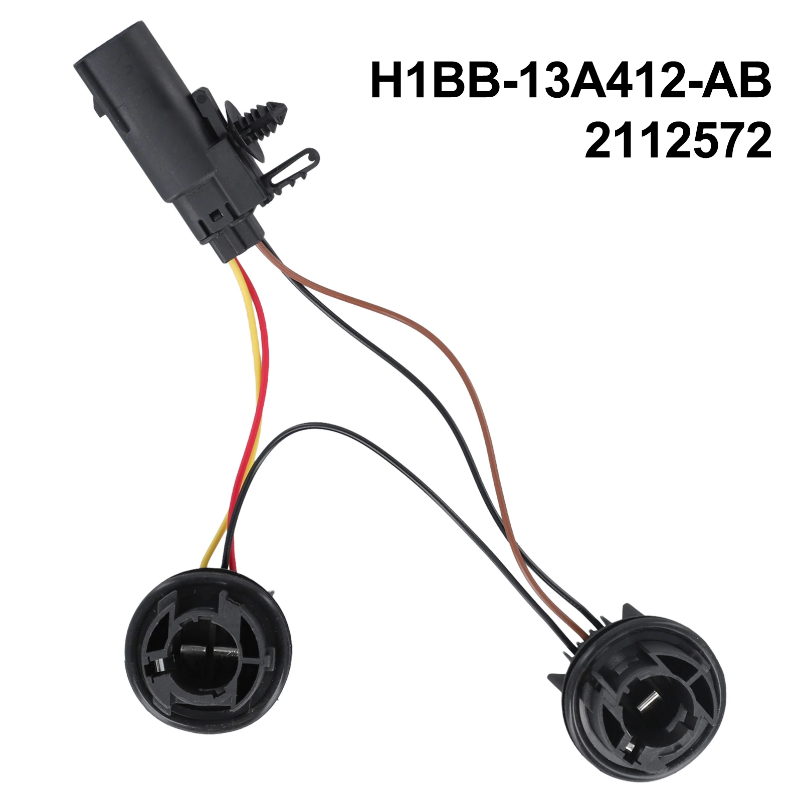 

Car Tailgate Tail Light Bulb Holder For Ford For Fiesta Tail Light Base + Wiring Harness H1BB-13A412-AB 2112572 Accessories