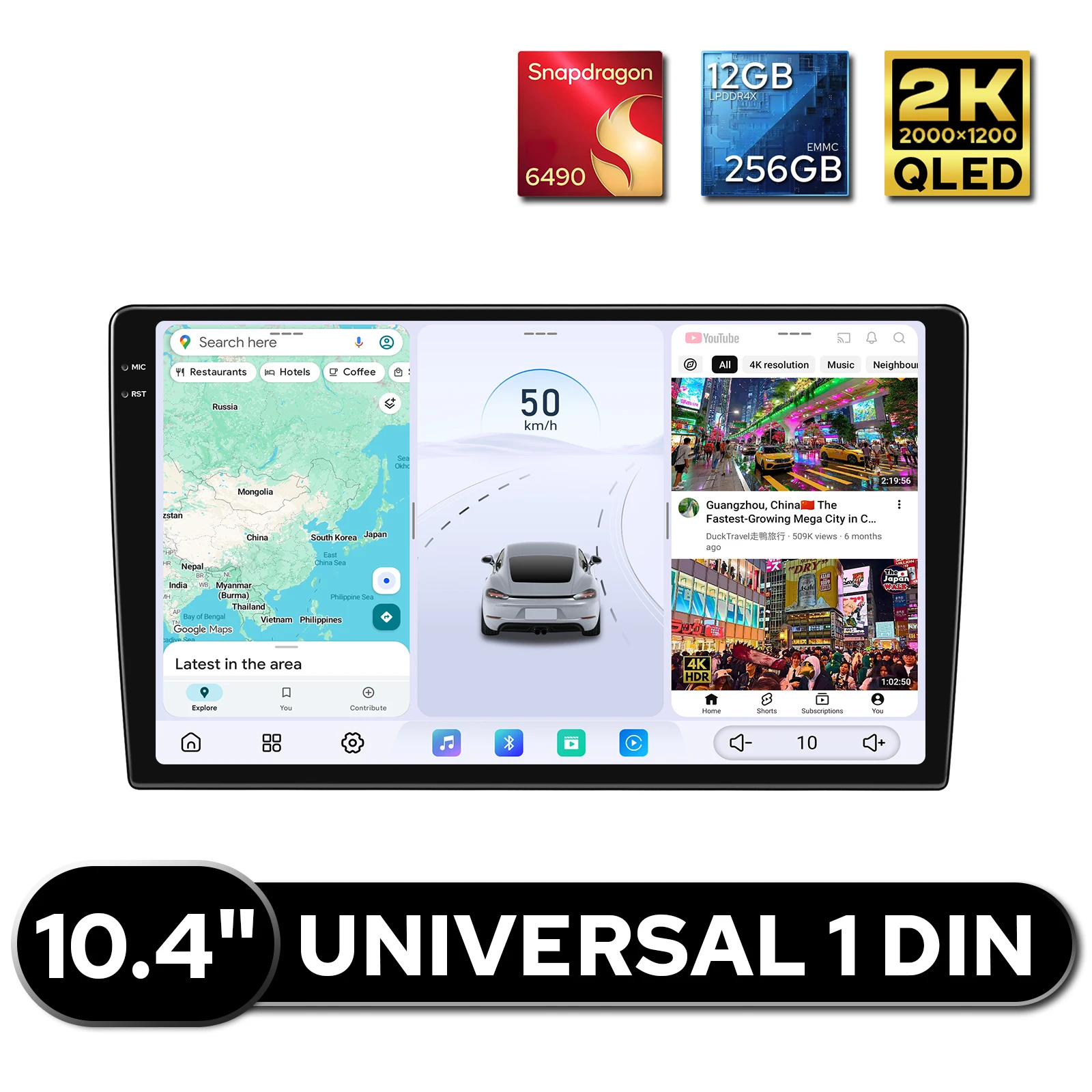JOYING Universal Android Head Unit 10.4