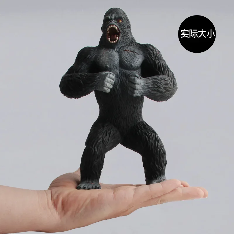 King Kong Gorilla Action Toys, Figurines de dessin animé, Collection d'Auckland, Modèle, Big Chimpanzé, Poupées animales pour garçons, Cadeau pour enfants