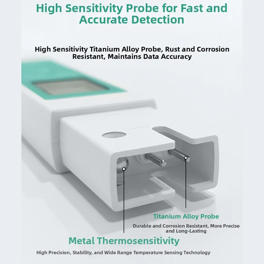 Water Test Pen with Range 0-9990 ppm Range 0-9990 us/cm and Temp Display for Multiple Water Source Applications