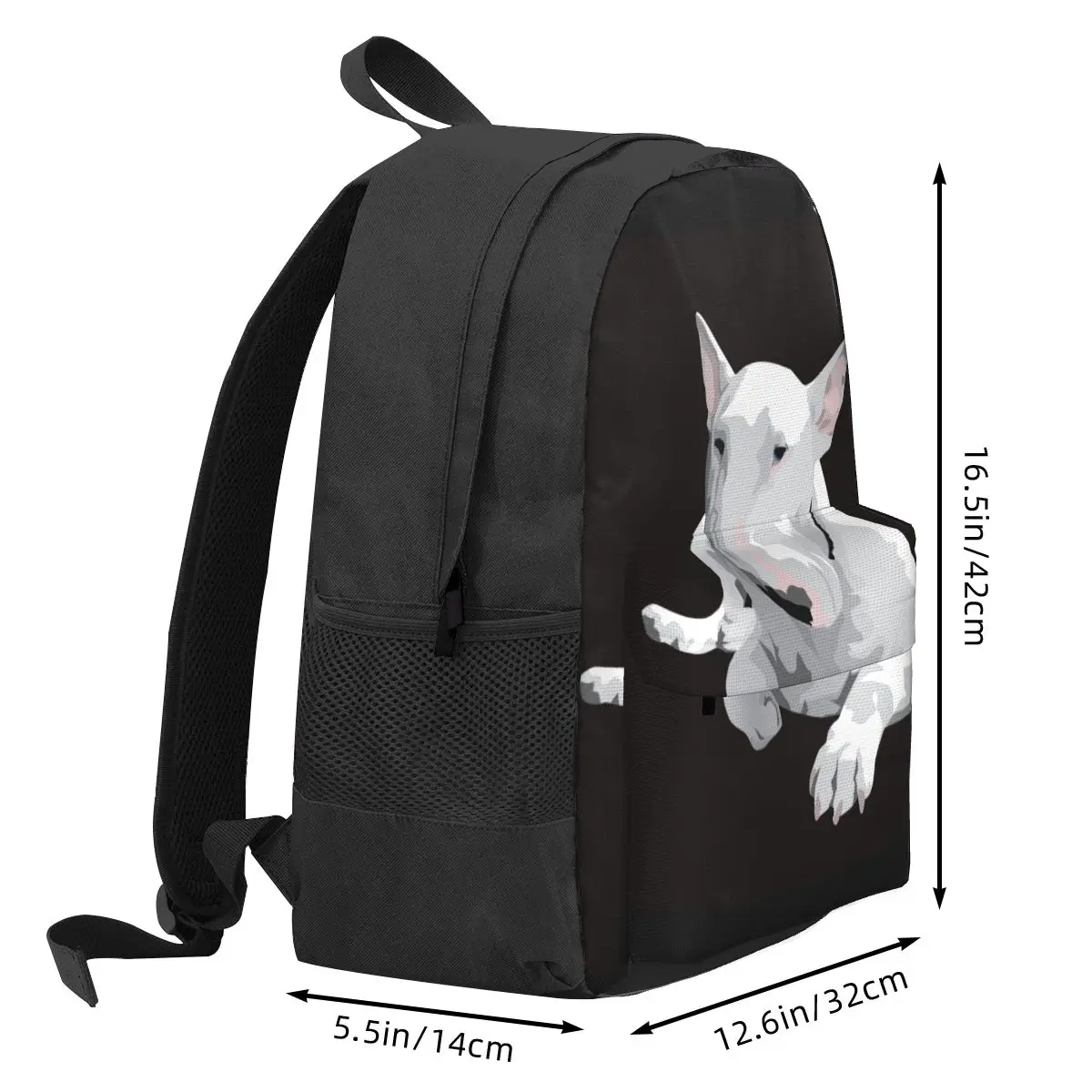 English Bull Terrier Backpacks Boys Girls Bookbag Children School Bags Cartoon Kids Rucksack Laptop Rucksack Shoulder Bag