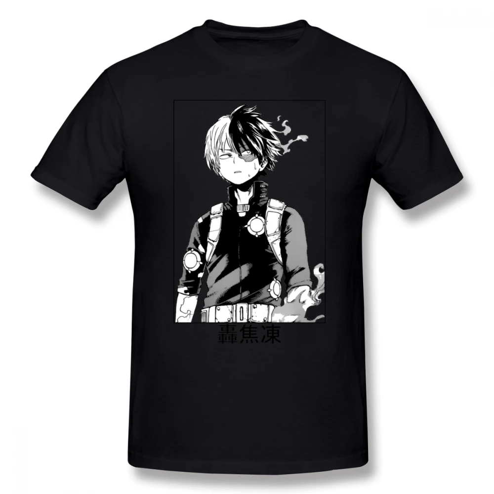 Deku T Shirt Todoroki Shoto T-Shirt Cute Graphic Tee Shirt Cotton Men Short Sleeves Anime Fashion Tshirt