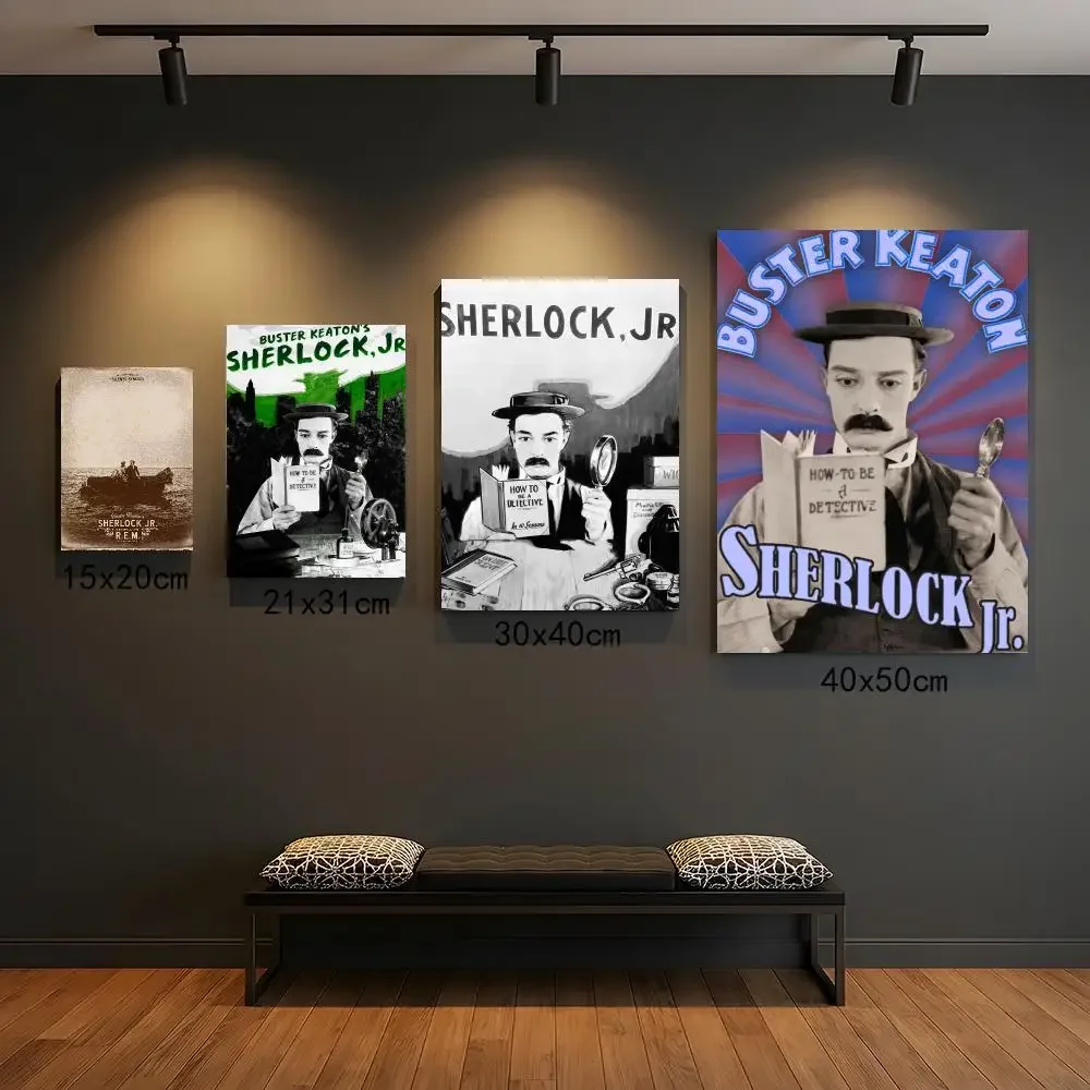classic movie S-Sherlock Jr-R Painting Calligraphy Elegant Botanical Decor for Living Room Modern Interior Design