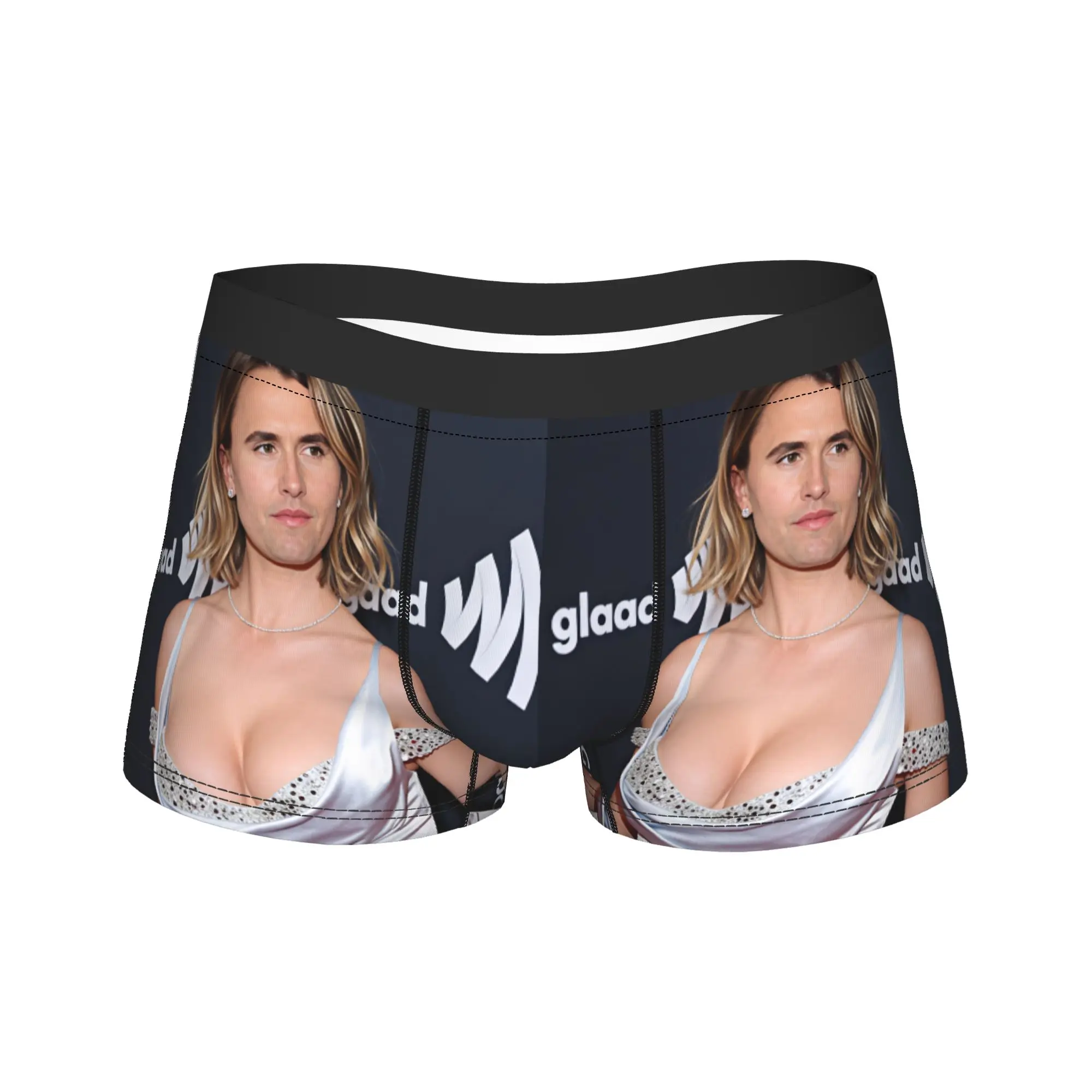 Charlie Kirk Glamour Portrait Meme Boxershorts  Pouch Underwear Hot Sale Printing Boxer Brief Novelty Men Panties Plus Size 2XL