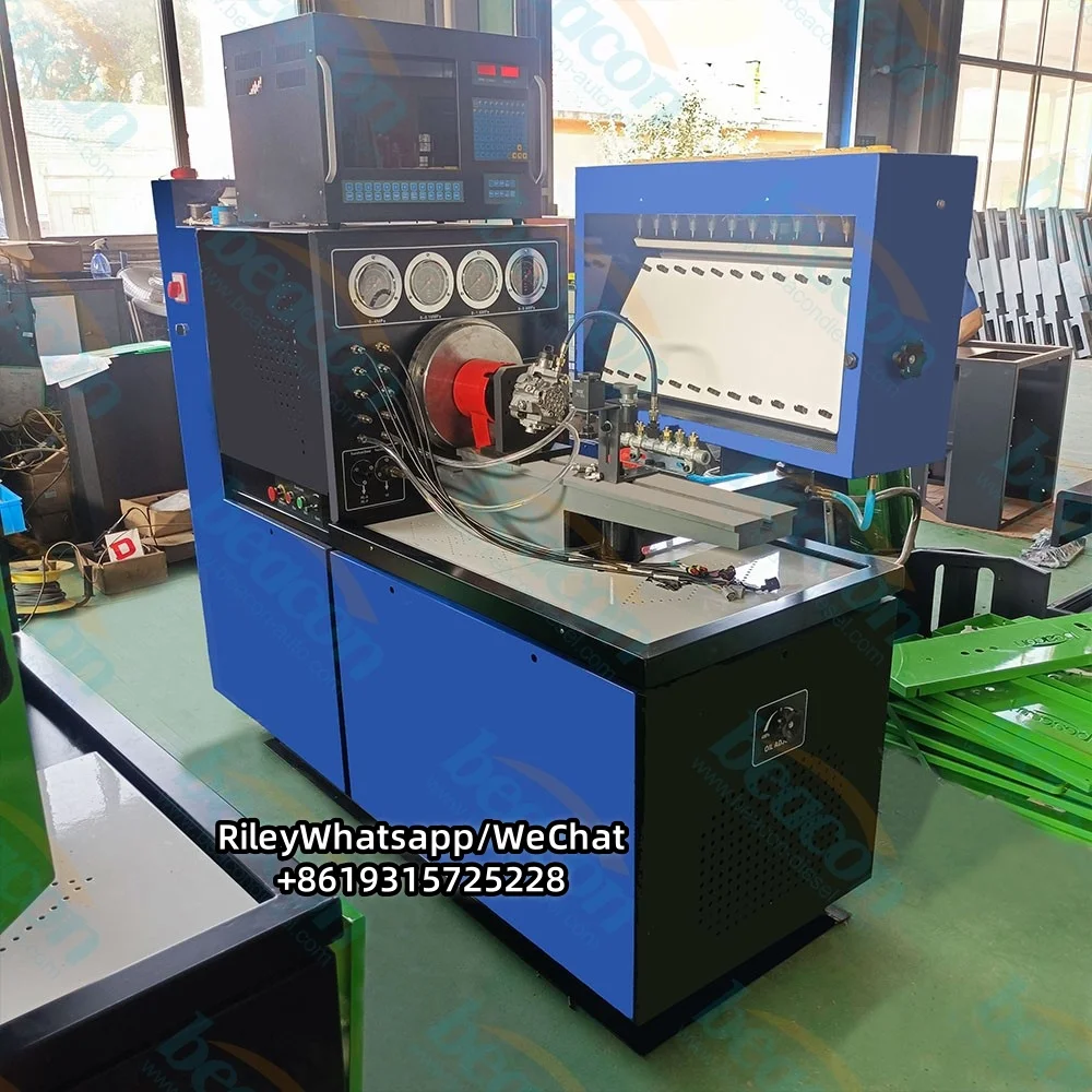 Banc d'essai de pompe mécanique Euro II à 12 cylindres CRS900S, mesure du capteur de débit du cylindre, Test de pompe à rampe commune