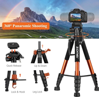 73.6''/187cm Zomei aluminium Tripod 360°Panoramic Ball Head for Professional Camera Camcorder Canon Nikon Astronomical Telescope