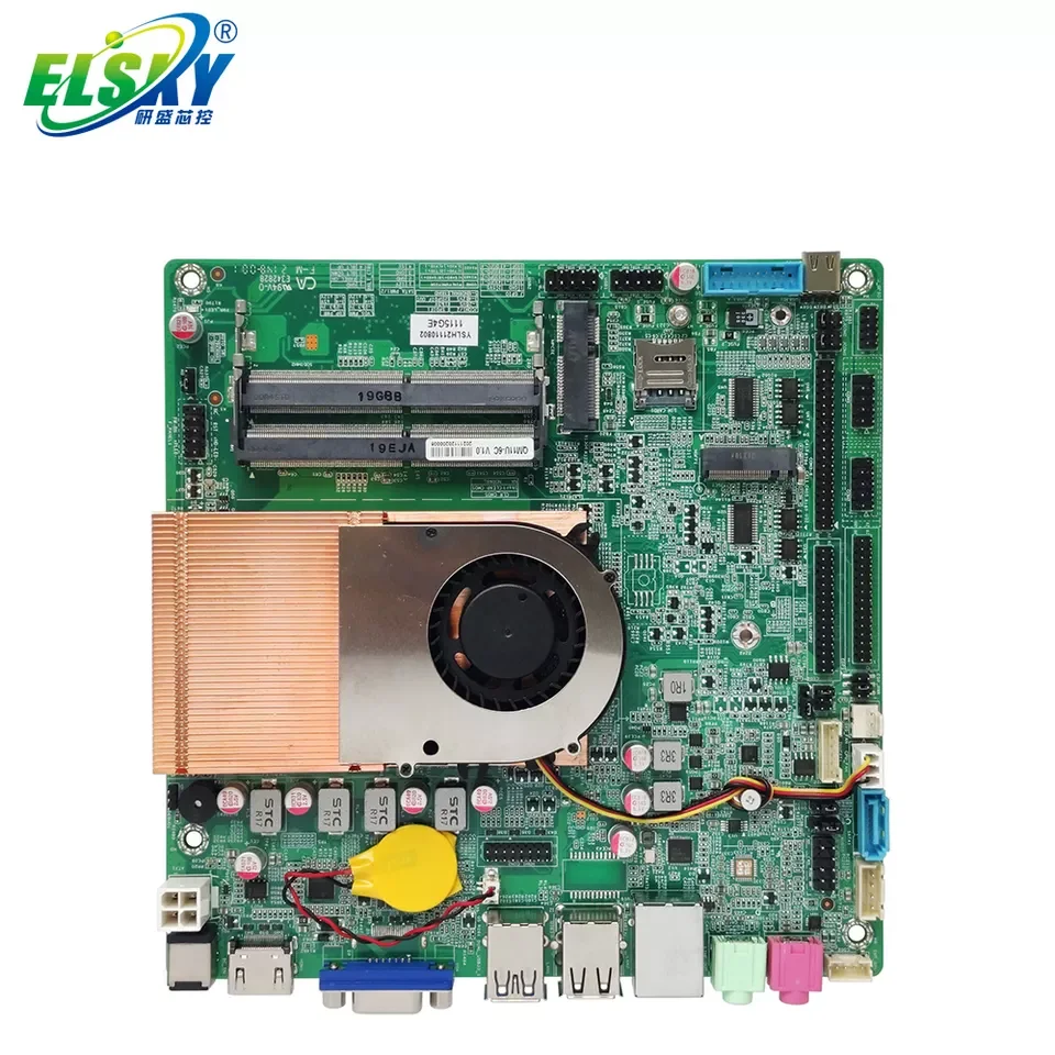 Elsky 11th Gen Tiger Lake 4K 60Hz DP Type-C Motherboard DDR4 64G RAM Core Processor i7 1185G7E 6COM HD-MI VGA EDP LVDS