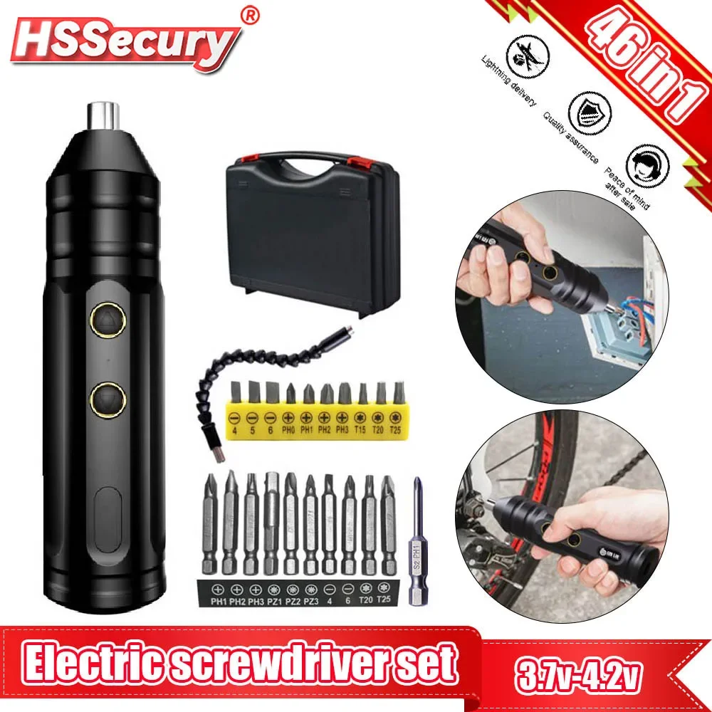46 Trong 1 Mini Thuật Điện Sạc Thông Minh Không Dây Tự Động Tua Vít Đa Năng Bit Di Động Công Suất Bộ Dụng Cụ