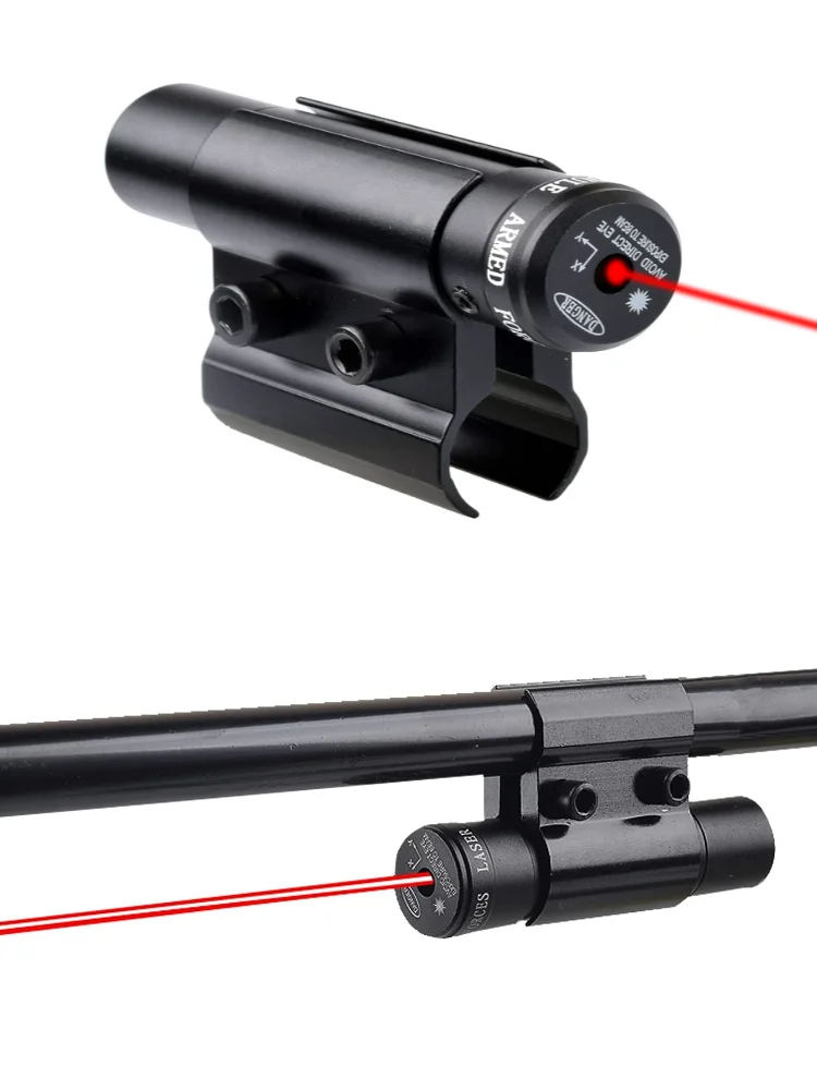 Tactical Red Dot Laser Sight with 11/20mm Picatinny Rail Mount Barrel Mount Laser Pointer Sight with Battery and Charger