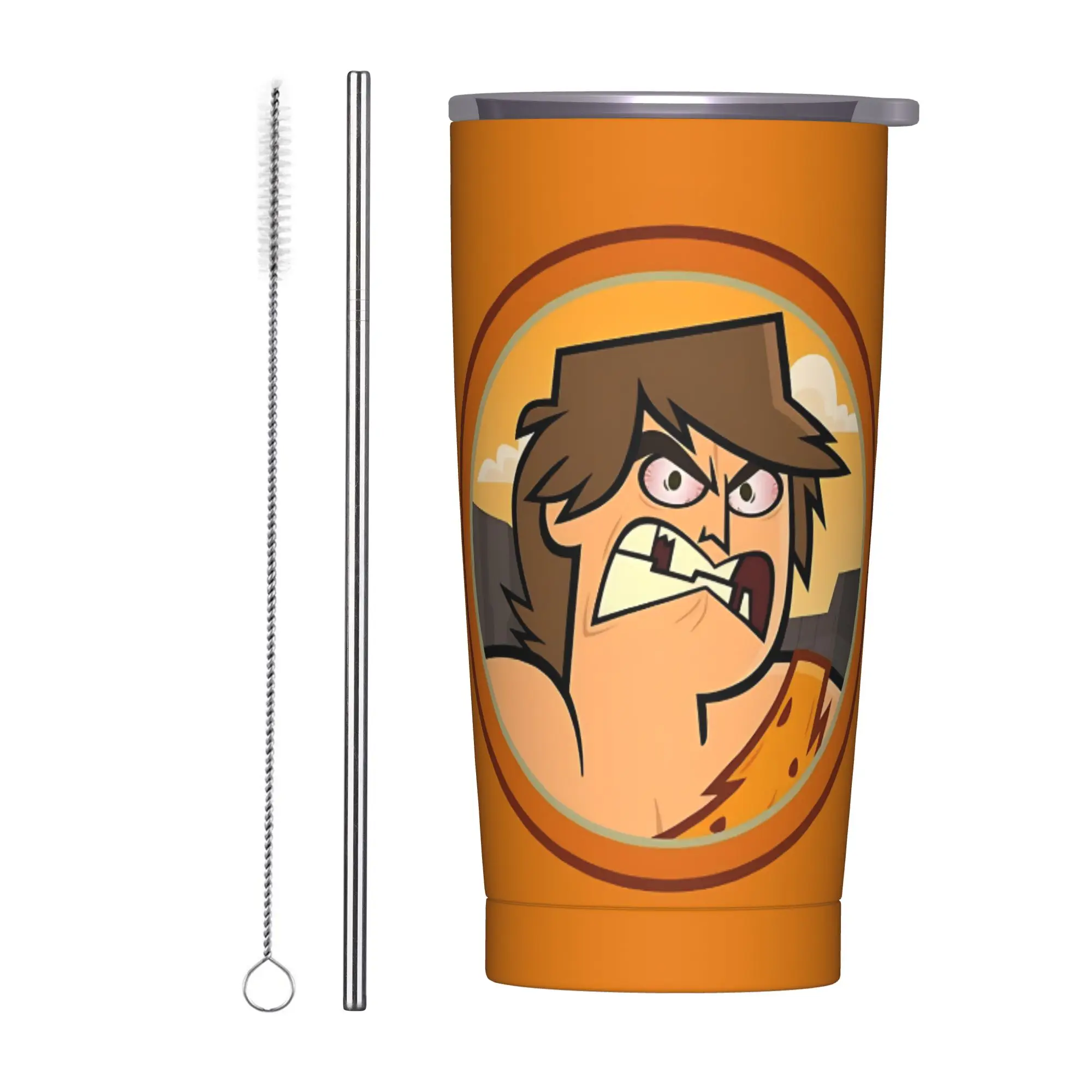 Totals Dramas Reboot Prehistoric Ripper Tumbler Vacuum Insulated  Coffee Cups Vacuum Flask Smoothie Tea Mugs Water Bottle, 20oz
