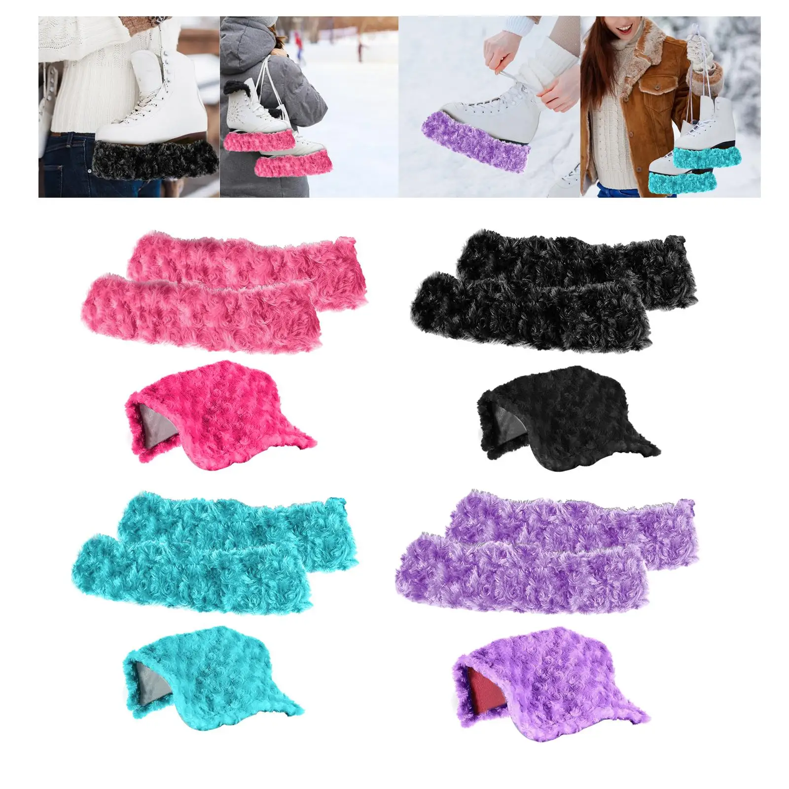 قطعتان من أغطية التزلج على الجليد معدات حراسة الثلج أغطية التزلج المحمولة لرياضة التزلج على الجليد