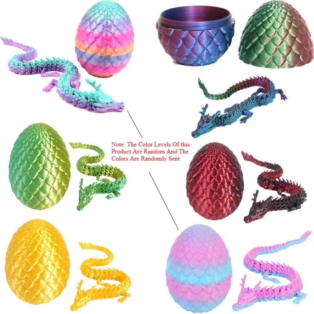 3D printed dragon eggs, containing little dragons, Easter 3D