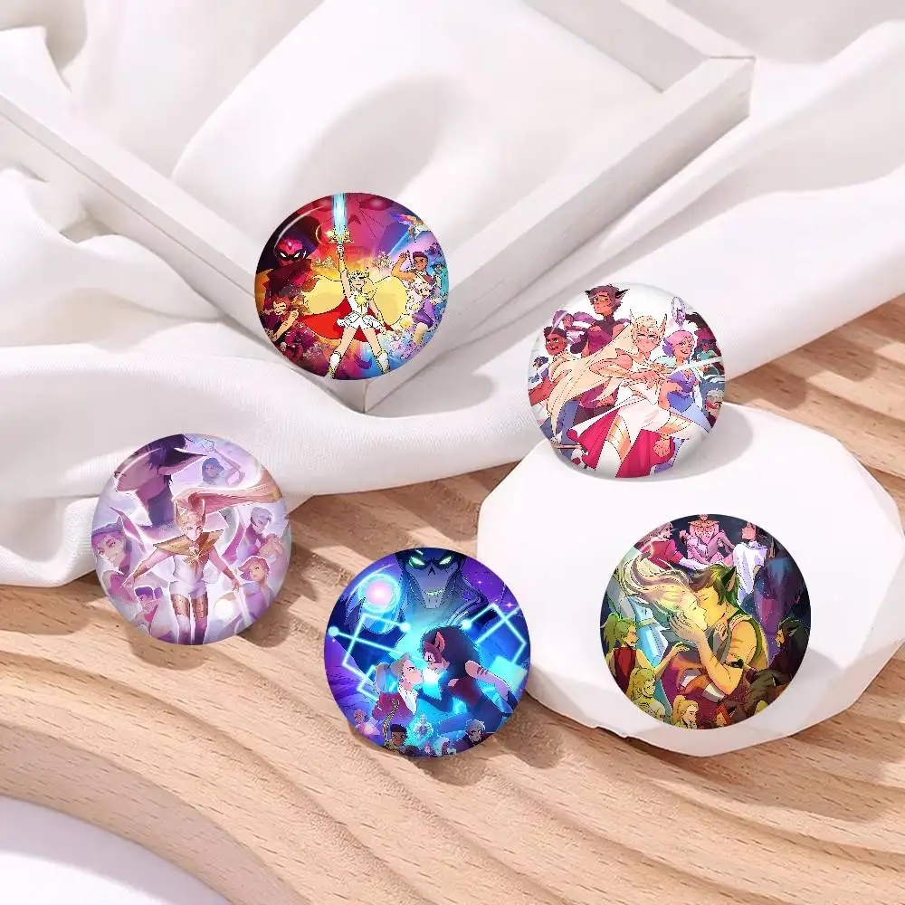 Broche hecho a mano de Anime She-Ra y las princesas del poder, insignia de dibujos animados para mochila, accesorios de joyería, regalos