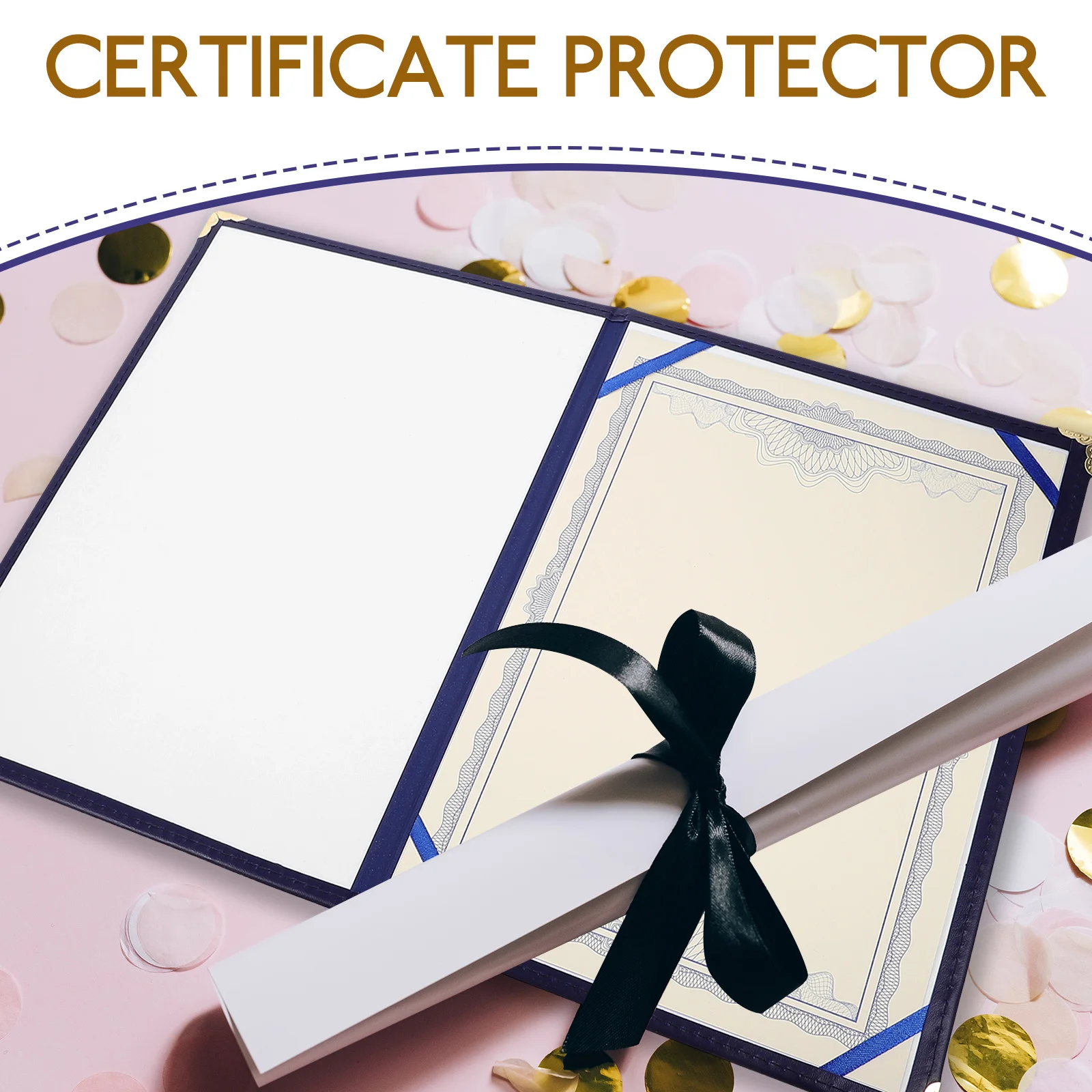 غطاء حامي الشهادة، حامل شهادات دبلوم أنيق، غطاء جائزة ورقي، مجلد مستندات التخرج، خفيف الوزن
