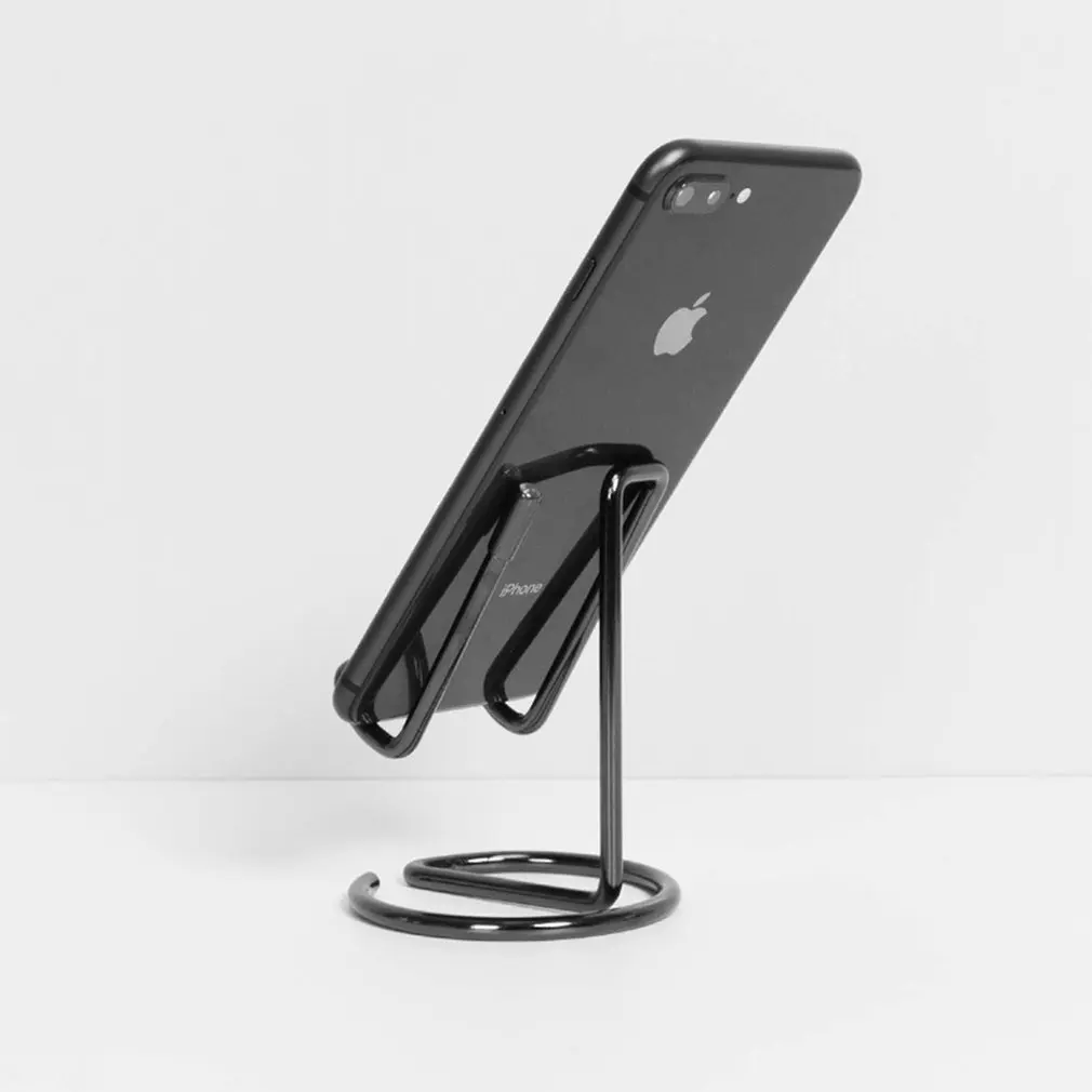 Holder Business Card Phone Pad Tablet Metal Practical Durable Sturdy Large Capacity Desk Office Card Collection Display Stand