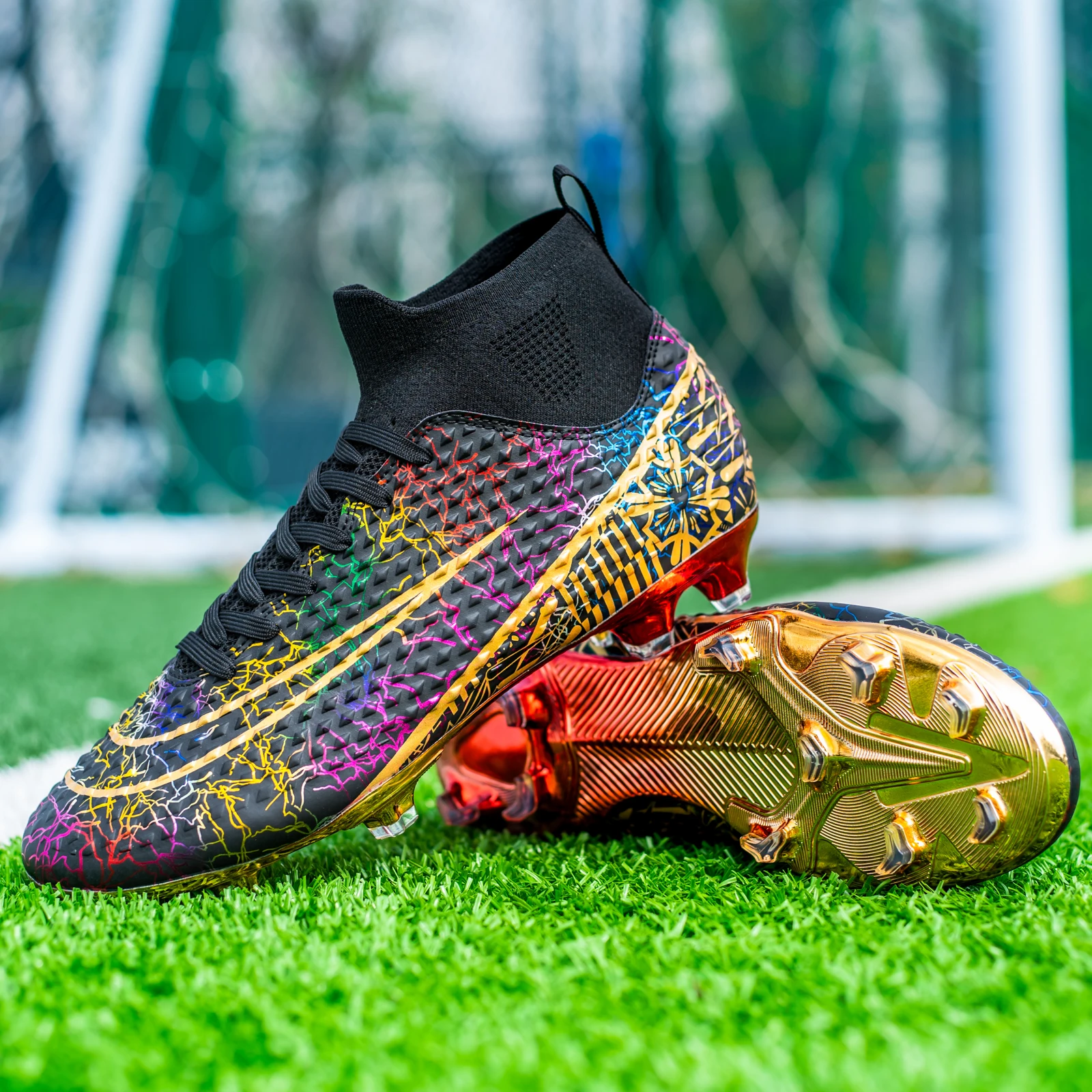 

Men's Football Field Cleats Professional Society Soccer Boots Outdoor Grass Training Soccer Shoes Children Sports Sneakers 2025