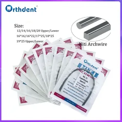 100 Pcs Dental Niti Archwire Super Elastic Orthodontic Arches Wire Braces Round Rectangular Natural Form Dentistry Accessories